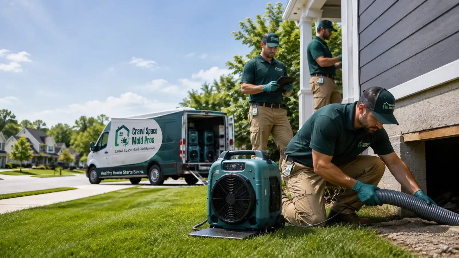 Crawl Space Mold Removal in Bridgeville, CA